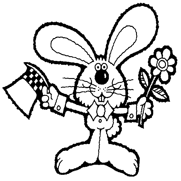 easter bunnies pictures to color. Easter Bunny. Color this happy